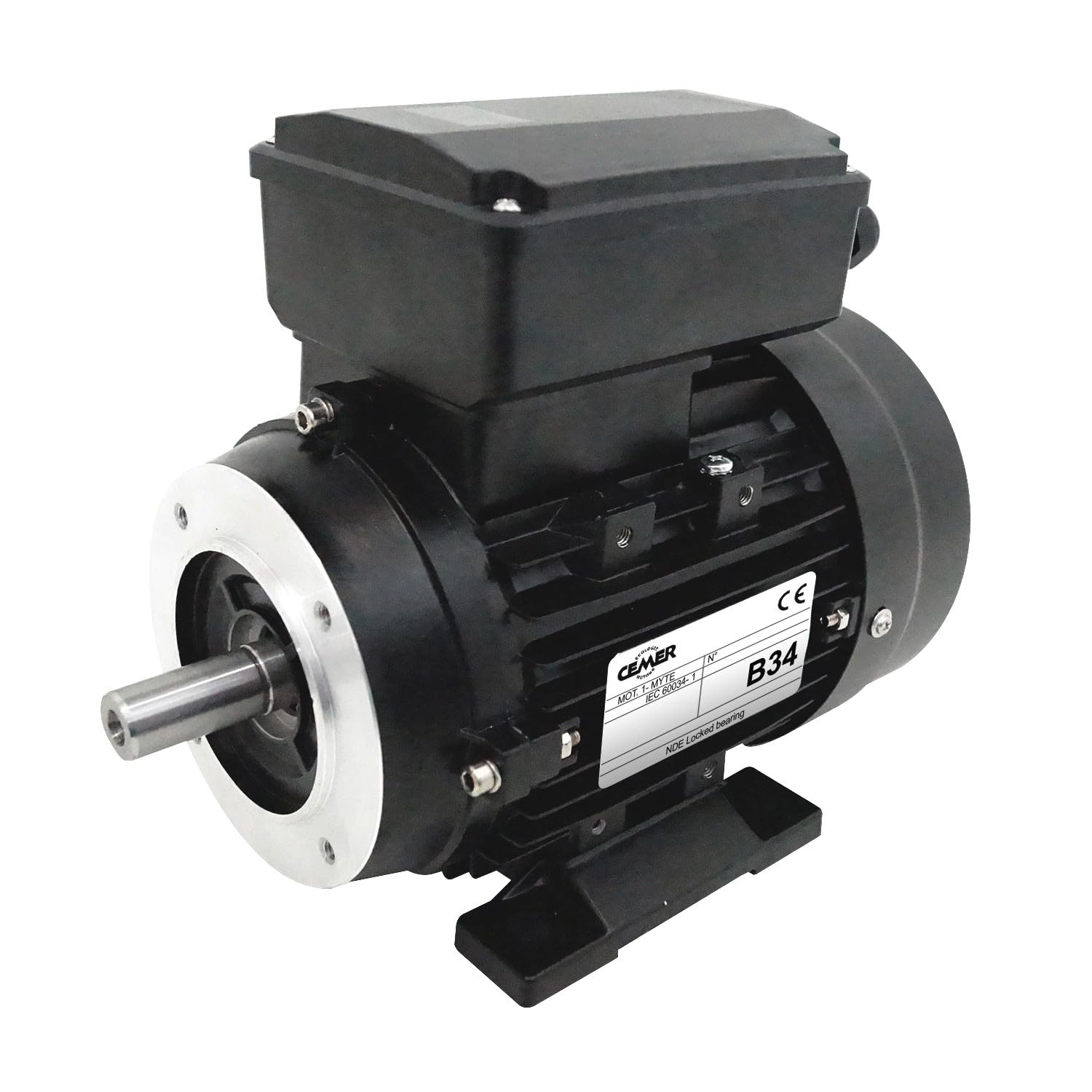 Motore elettrico 0,25 Kw 3000 giri/min 220v Monofase Cemer My6322b34 - Flangia B34