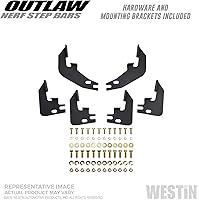 Vista 9 de Westin 23-4085 E-Series 3 Nerf Step Bars se adapta a Ram 1500 Crew Cab 2019-2023 (Excl. Ram 1500 Classic), color negro, 1 par