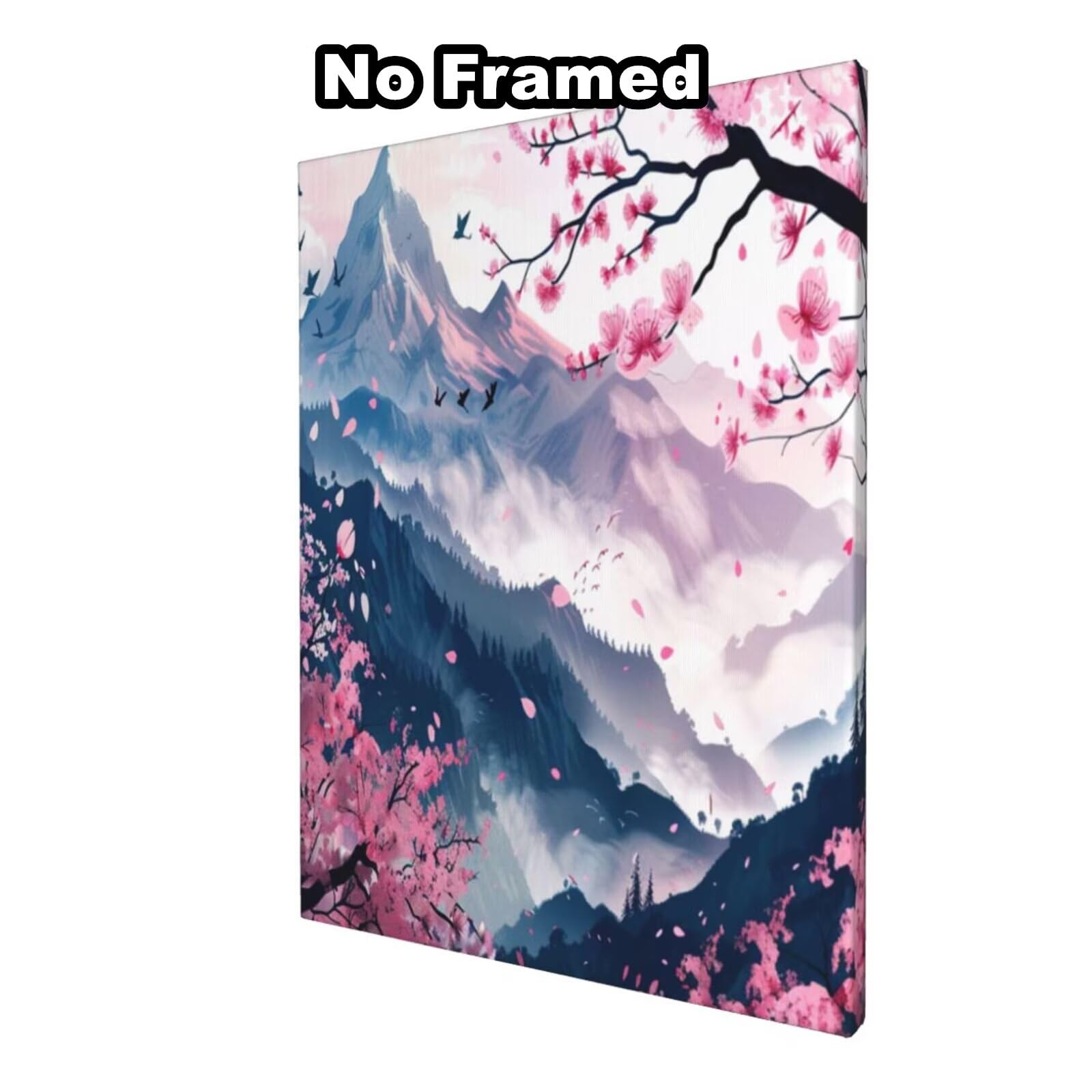 Malen Nach Zahlen Landschaft, DIY Ölgemälde Malen Nach Zahlen Erwachsene Tuschemalerei, Painting by Numbers Anfänger mit 6 Pinseln und Acrylfarben, für Haus Wand Deko - (65x90 cm, Ohne Rahmen) MK224