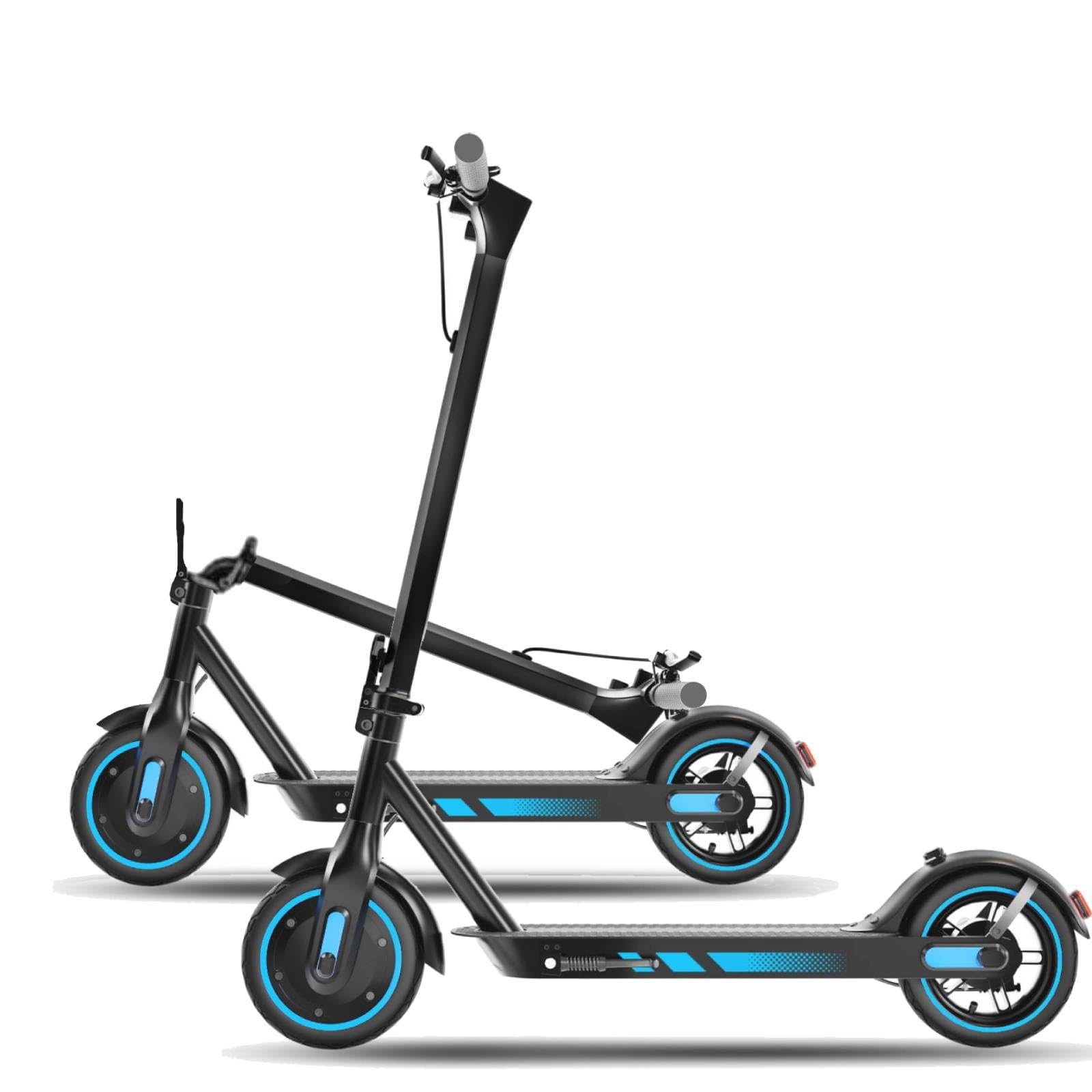 Electric Scooter Adults,500w High Power Motor,Pneumatic 10", Up to 25KM/H,Long Range 25-35KM,Double Drum Braking System,Folding Escooter, Max Load 120kg,APP Control