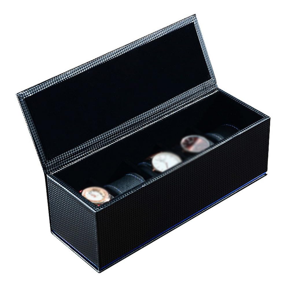 Caja de Almacenamiento portátil para Relojes de Viaje para Llevar, colección de Pulseras y Relojes, Funda de Cuero