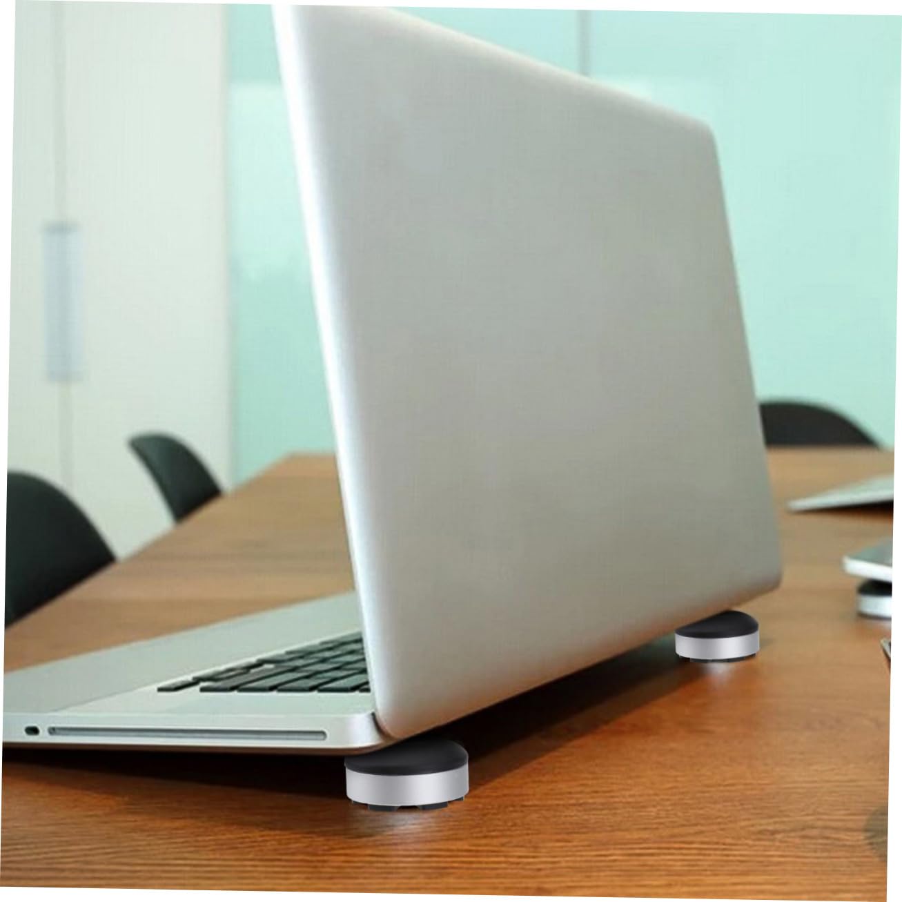 2 Juegos De Soportes Ajustables para Portátil Base De Disipación De Calor Almohadilla Elevadora Ergonómica para Escritorio.