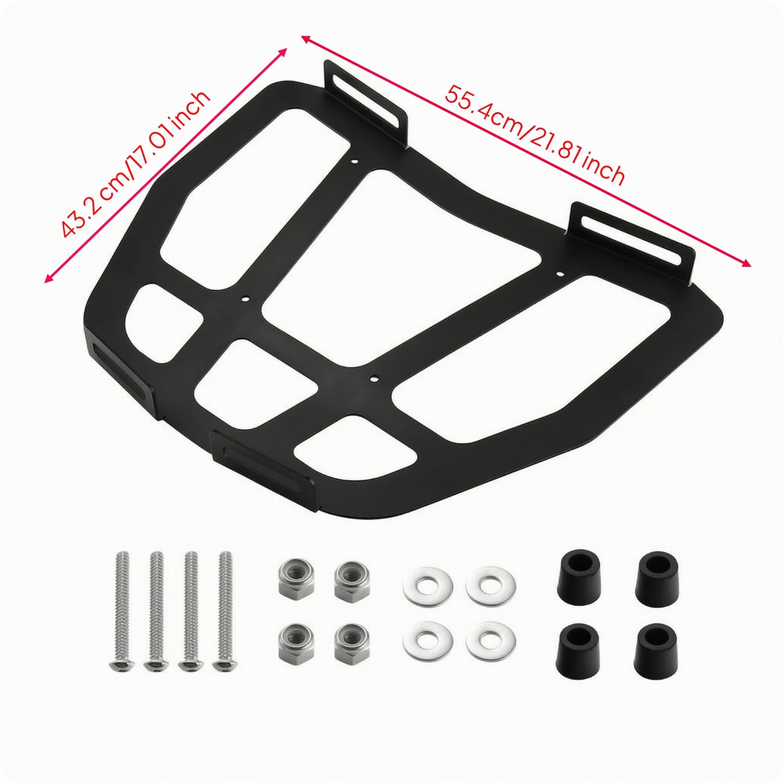 Suppo Arrière pour F3 Limited 2016 2025 avec Plaque Métallique Plate Ouvee Points Fixation pour Chargement Sécurisé Adapté aux Longs Trajets