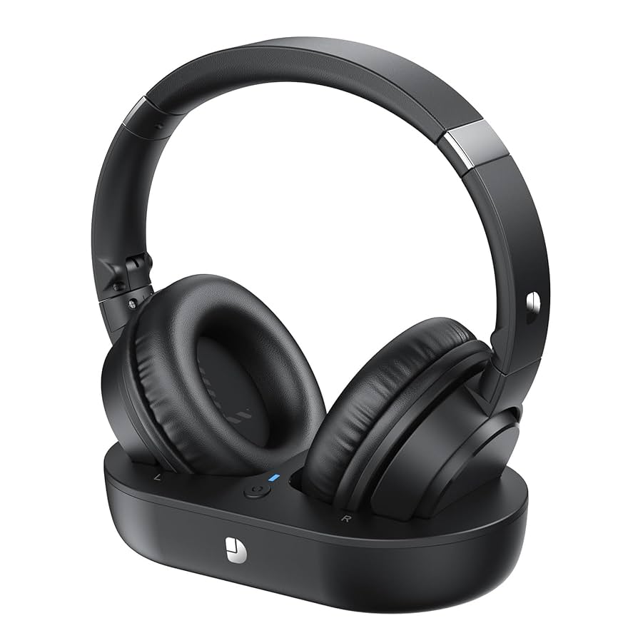 thumbnail image 2 of Daysnew Wireless Headphones For TV Watching With Charging Dock & RF 2 of 11