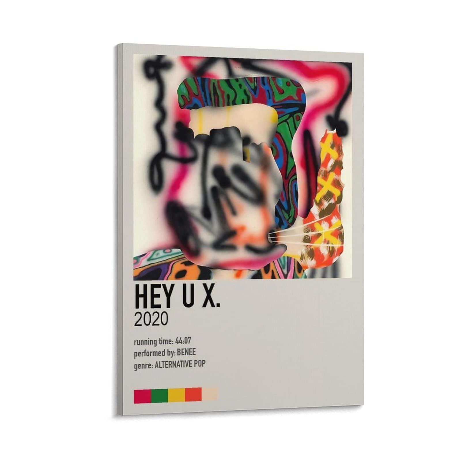 Hey U X - Benee 2020 Canvas Poster Wall Art Decor Print Picture Paintings for Living Room Bedroom Decoration Frame-style20x30inch(50x75cm)