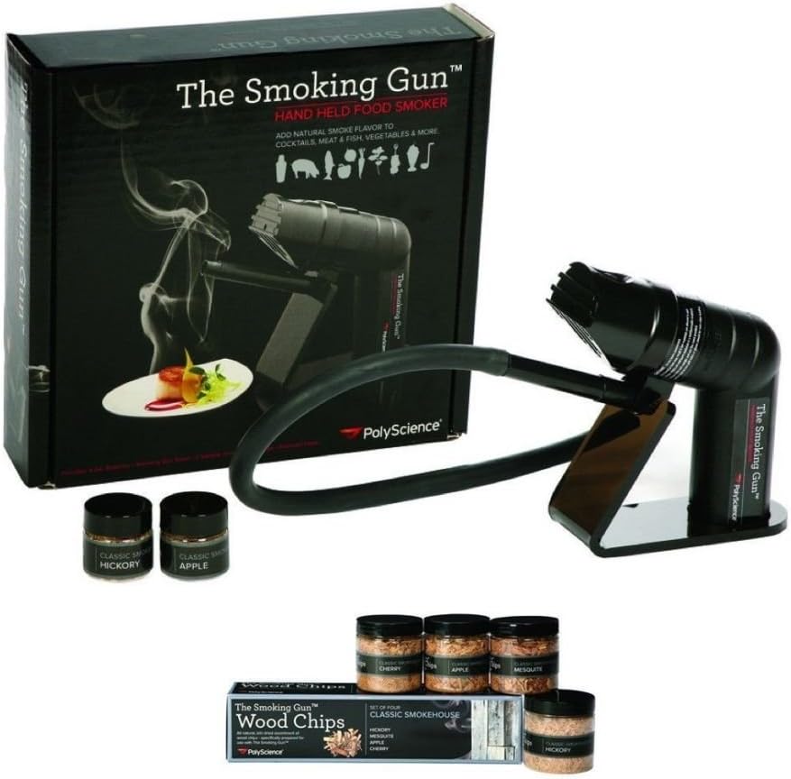 Lunarland PolyScience The Smoking Gun Handheld Smoker + 4