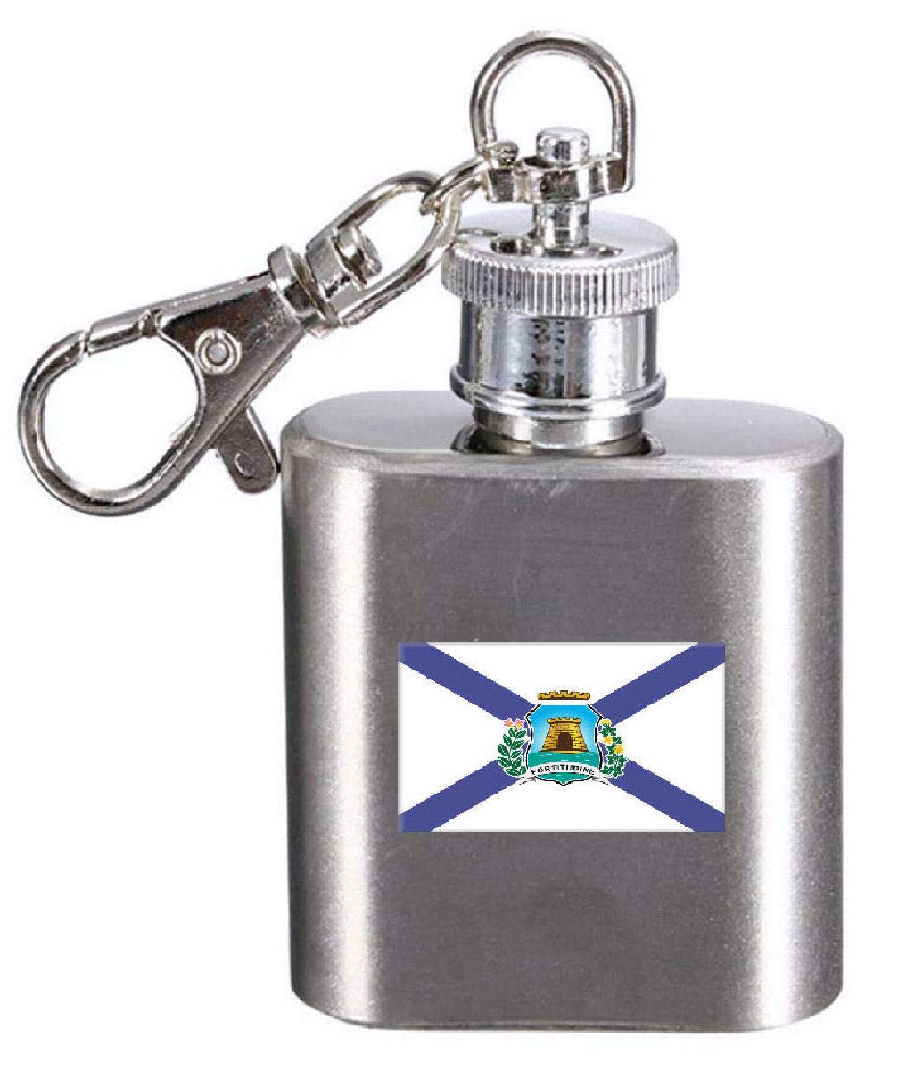 Flasque porte-clés Fortaleza Brésil contre l'encombrement des bouteilles en voyage