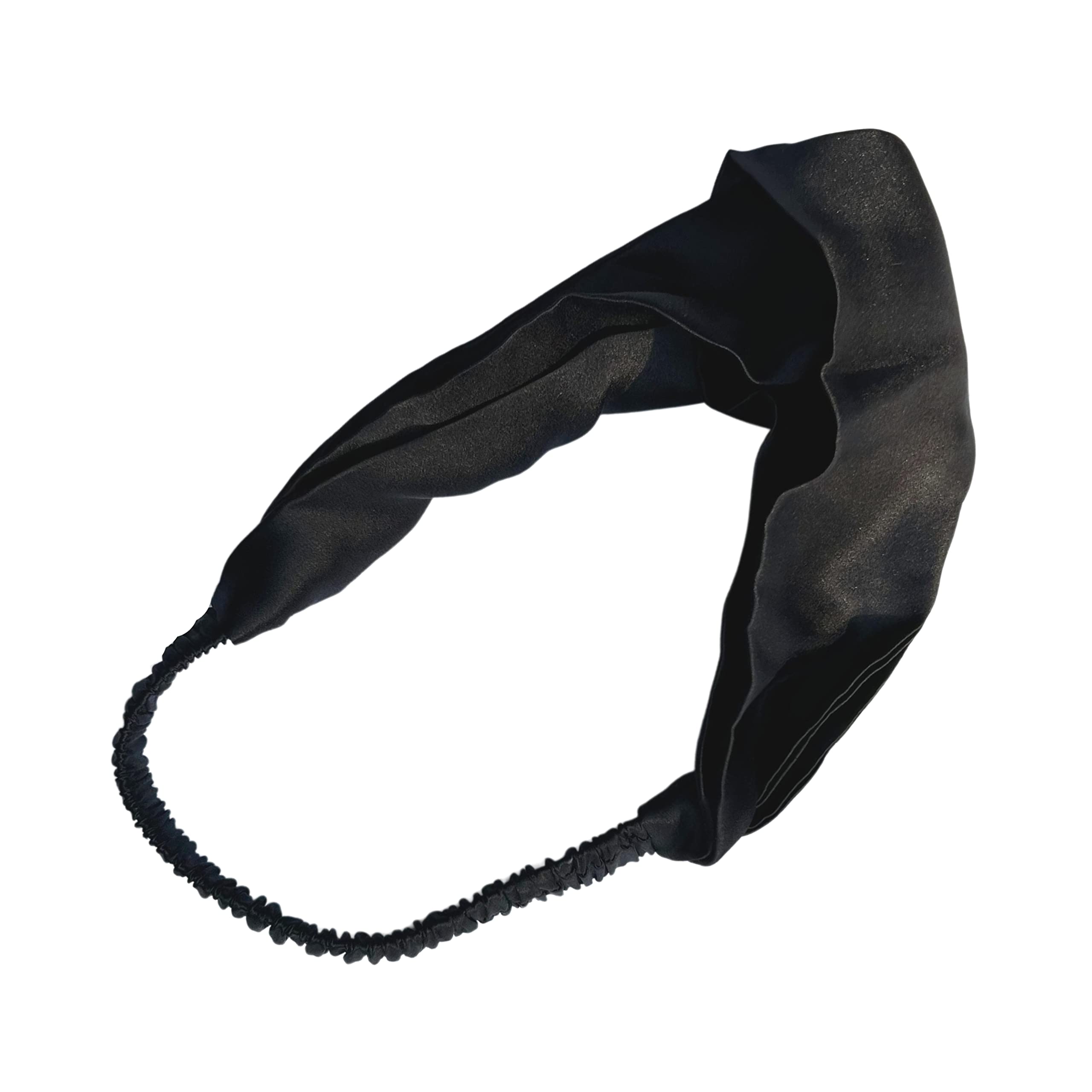 Ahé NaturalsMulberry Silk Headband (Jet Black)