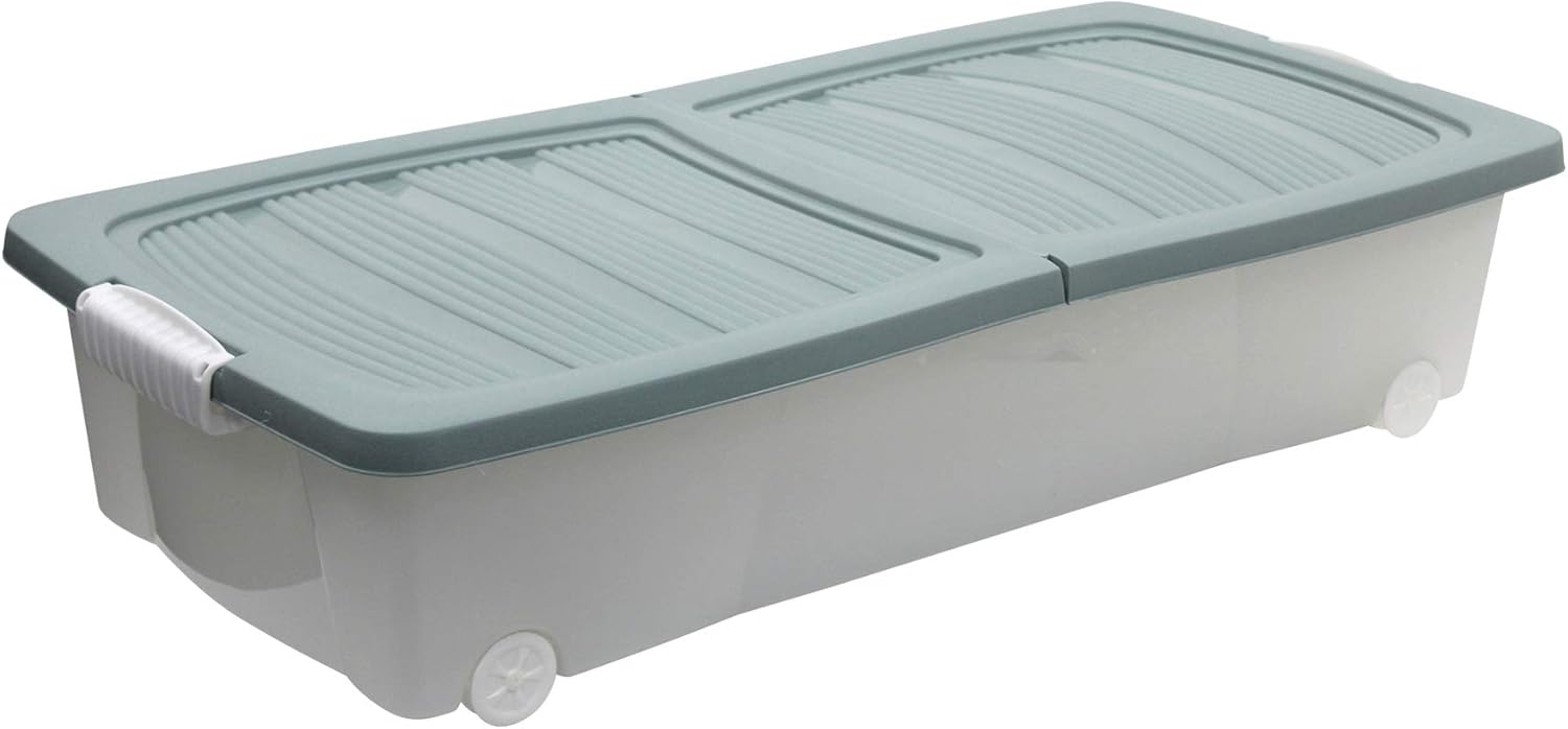 Rammento Under Bed Storage Box Large Storage Box Clear Stackable With