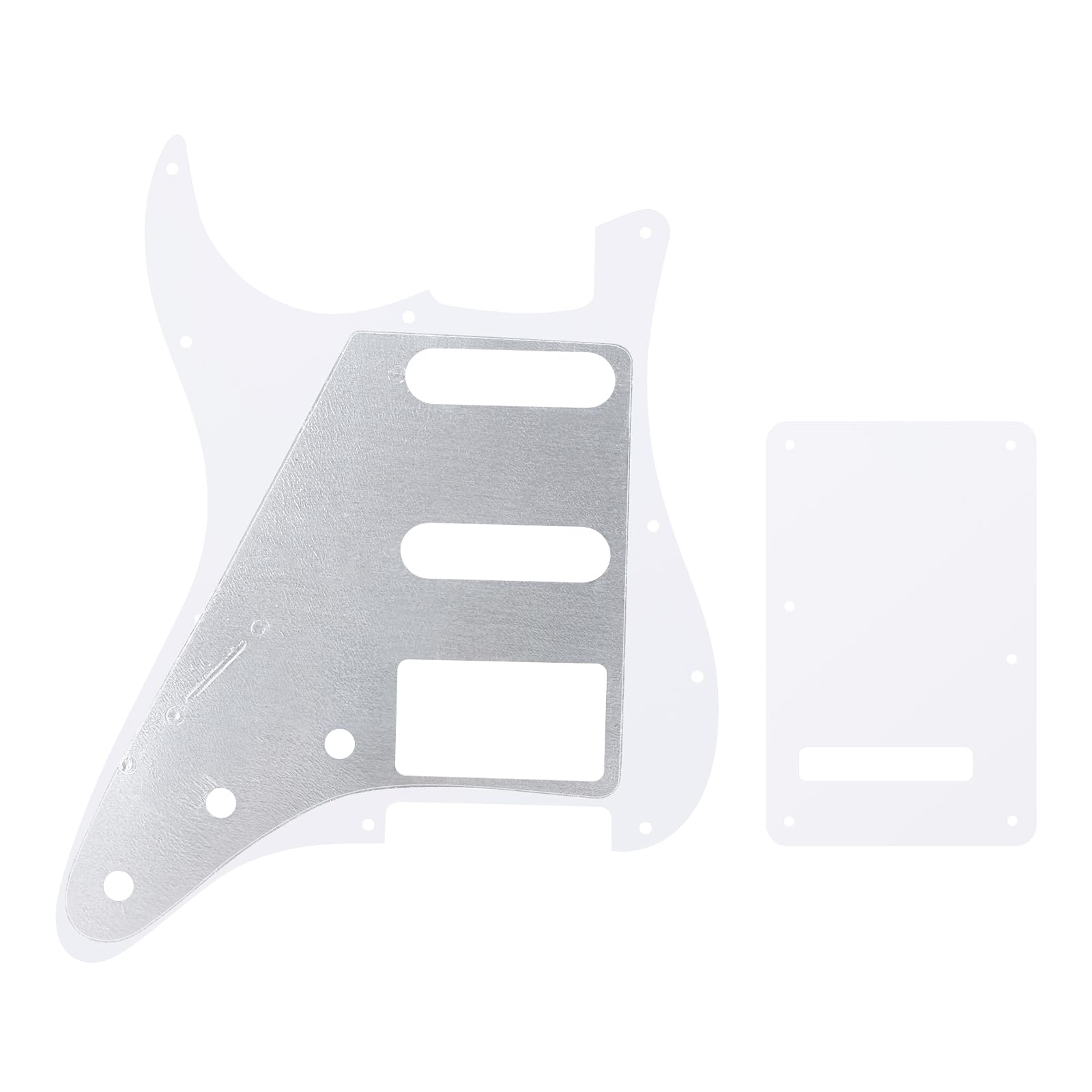 Banworks 4Ply Strat HSS Pickguard 11-Hole SSH Pickguard Scratch Plate with Backplate 6-Hole Trem Tremolo Cover Set for USA/Mexican Modern Style Standard Stratocaster ST JT/HB-09 Red Tortoiseshell - Image 3