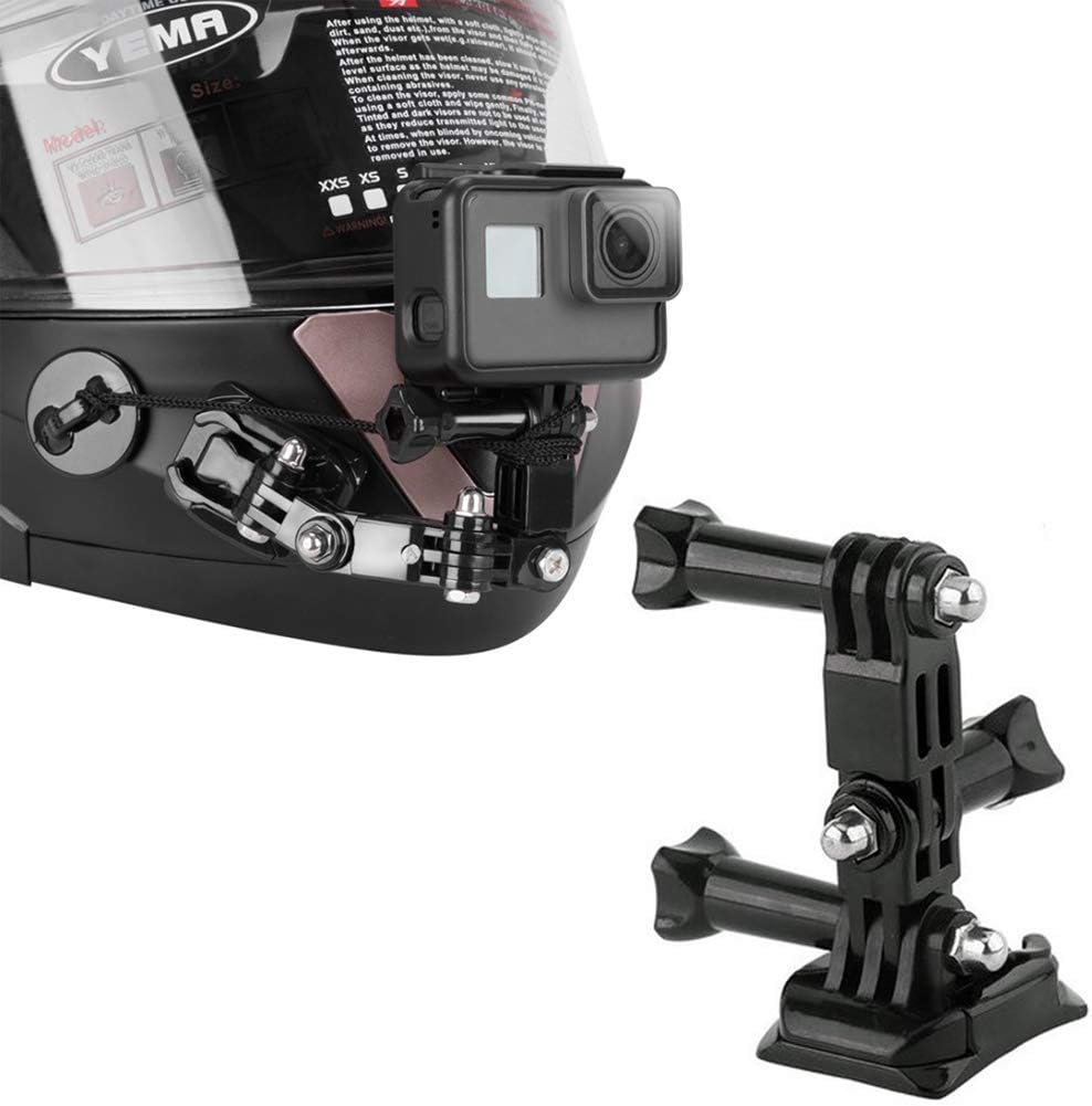Motorcycle Helmet Chin Mount Kit for GoPro Hero 8/7/ (2018)/ 6/5 Black/ 4 Session, DJI OSMO Action, YI Action Camera and More