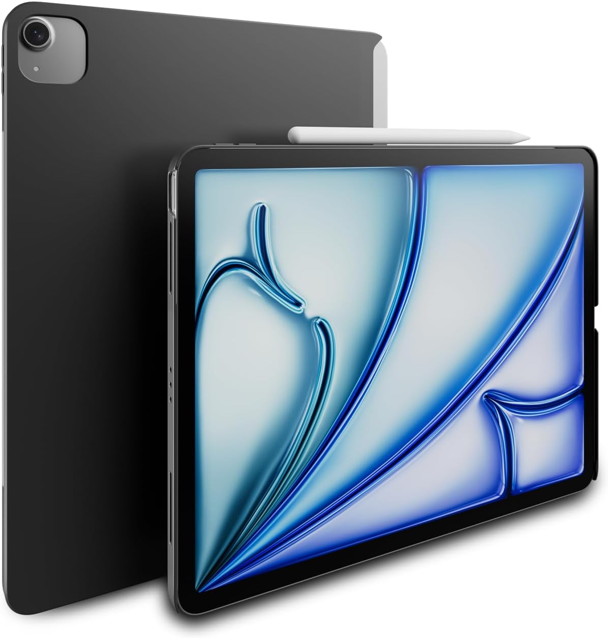 MAGEASY CoverBuddy Lite Magic Keyboard Compatible Case for iPad Air 11" (M4 2026 / M3 2025 / M2 2024, 8th/7th/6th Generation) iPad Case fits Magic Keyboard with Magnetic Pencil Holder (Black 1.2)