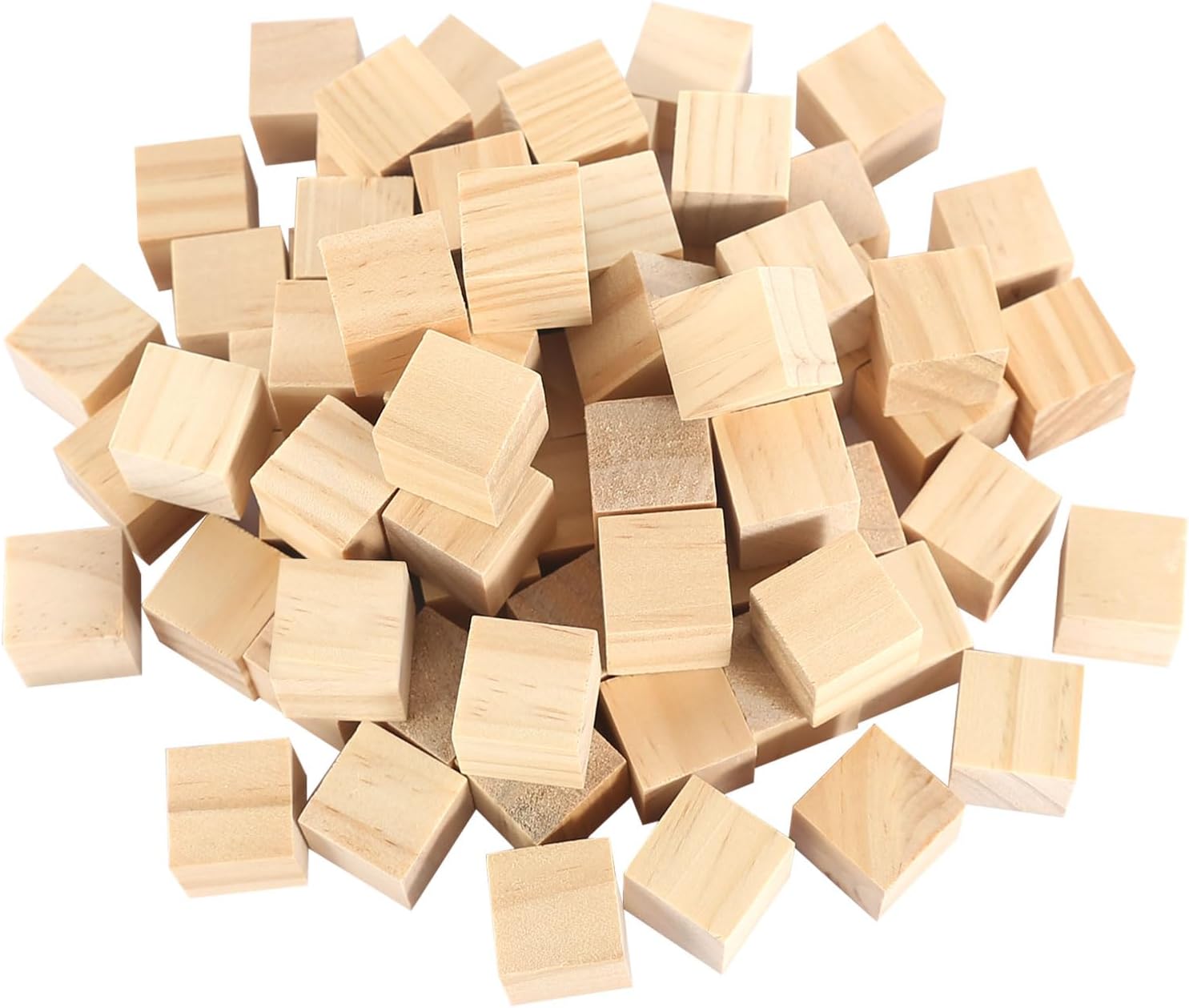 Petits Cubes en Bois Cubes en Bois Blocs De Bois De Pin Naturel Non Fini Cubes Artisanaux