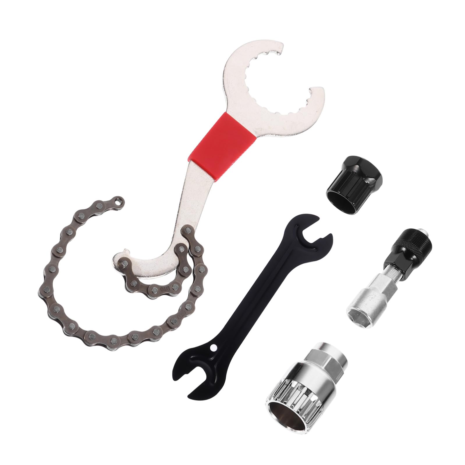 POPETPOP Estrattore per Guarnitura in Metallo Attrezzo per Estrazione Pedivella Dispositivo per Movimento Centrale Scanalato Denti Adatto Biciclette da Strada Mountain Bike e Corsa