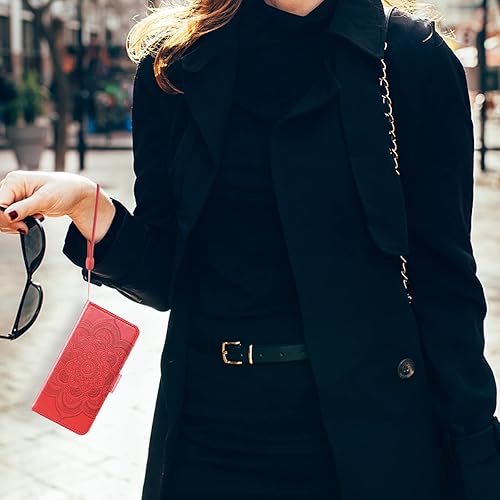 Miniatura 7 de Asuwish Compatible con Samsung Galaxy A13 5G - Funda tipo cartera y protector de pantalla de vidrio templado, soporte para tarjeta de crédito,