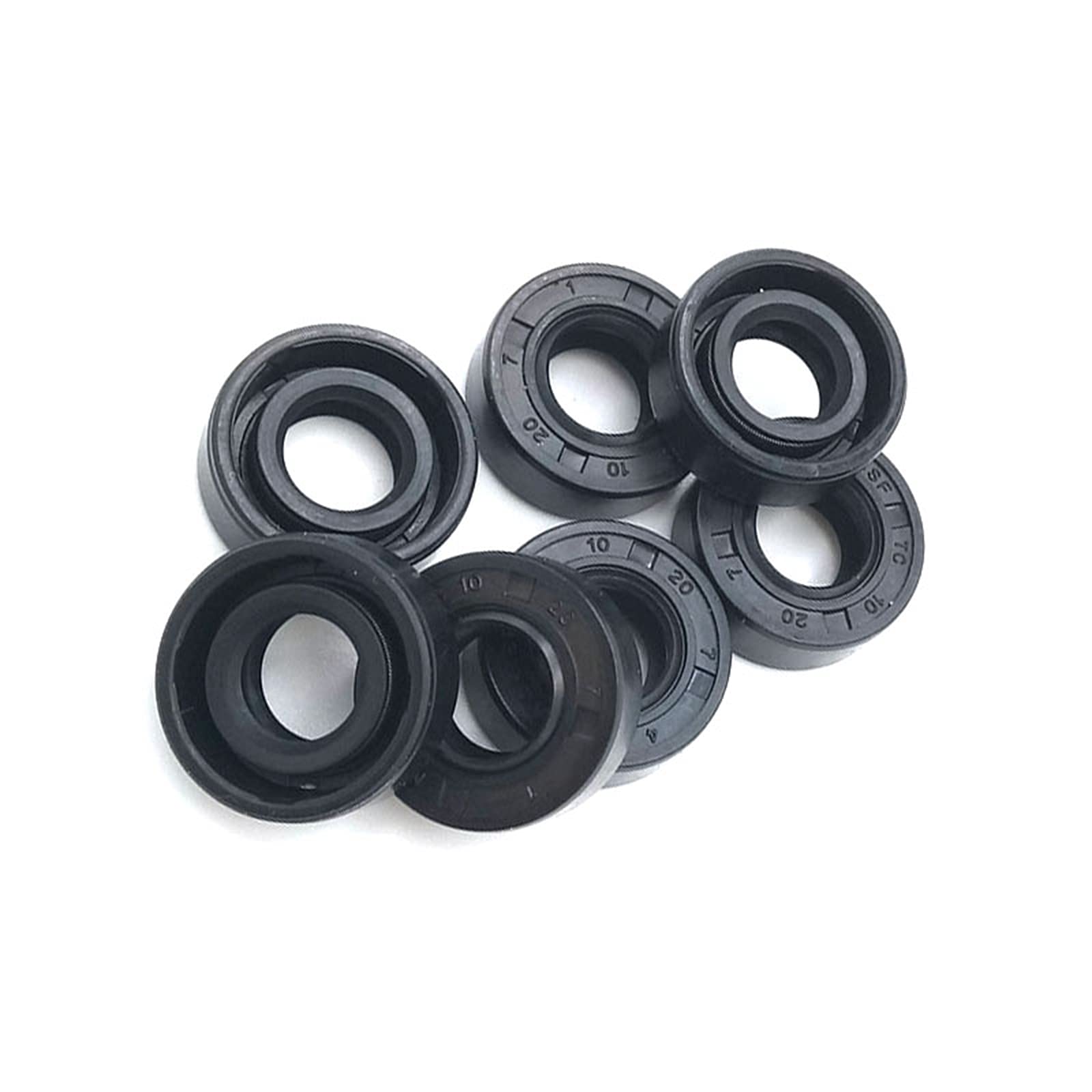 2Pcs Tc Nbr Shaft Oil Seal Nitrile Covered Double Lip with Garter Spring 15X28X5mm