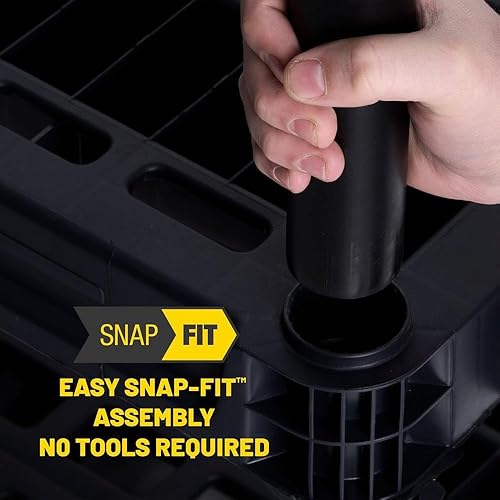 Miniatura 7 de Plano Estantes de almacenamiento de plástico estándar de 4 estantes, 48 x 21 x 14 pulgadas, capacidad de 200 libras, estantes de despensa, oficina,