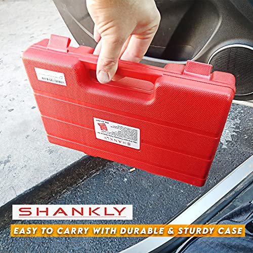 Shankly 18 Piece Alternator Pulley Kit, Alternator Pulley Removal Tool Or Pulley Puller Includes Trx-Star And Spline Adapters, Heavy Duty Power Steering Pulley Puller/Installer #TOP1