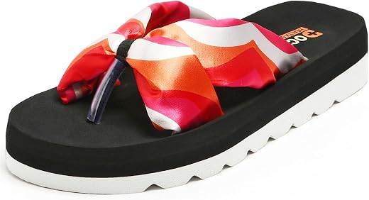 DOCTOR HEALTH SUPER SOFT Women Stylish Bow Platform Slippers | Soft Cushioned Casual Flip Flops | Lightweight Comfortable ...