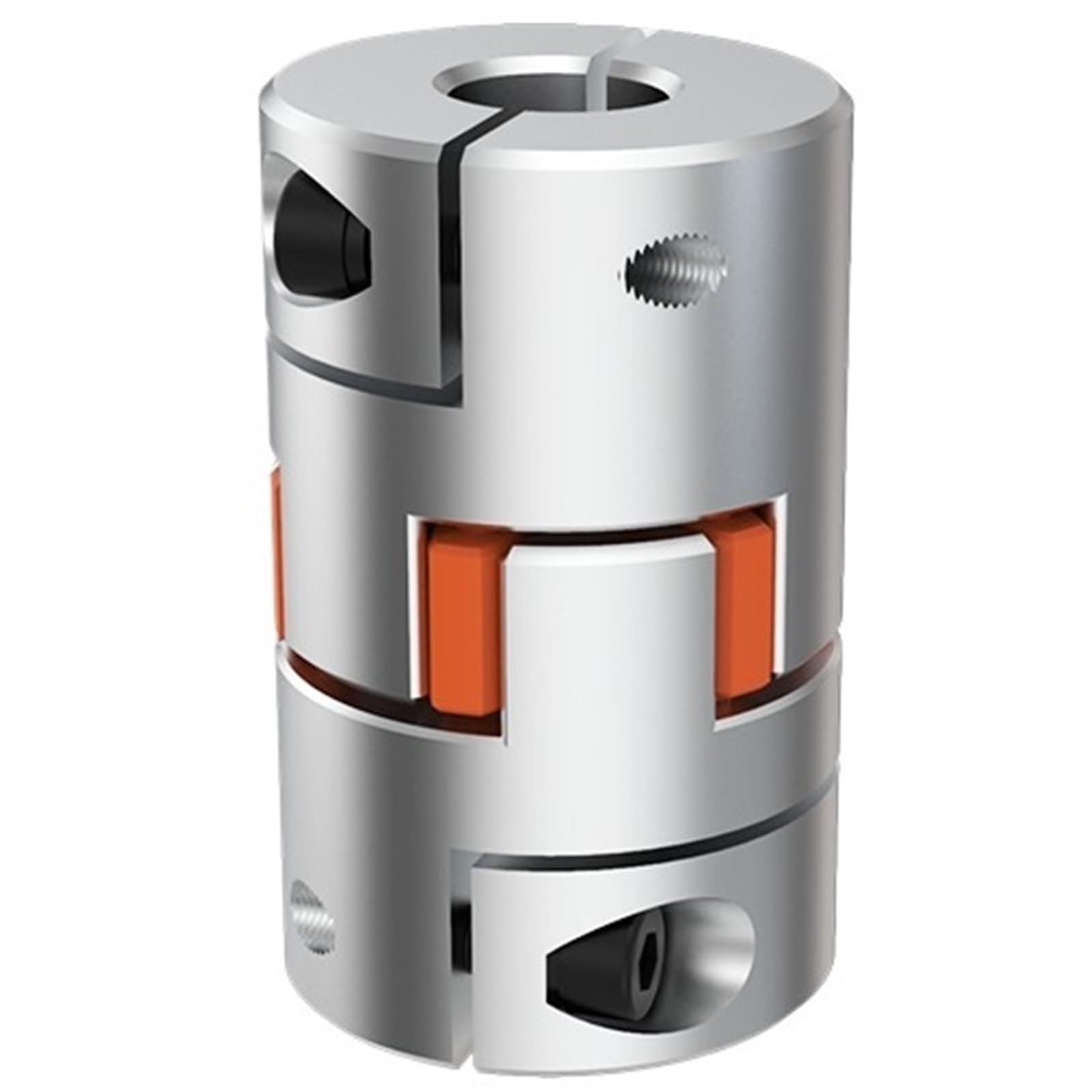 Prune accouplementCoupleur D25 L35 deux mâchoires en aluminium prune couplage d'arbre Flexible connecteur de moteur coupleur Flexible 6 8 10 12