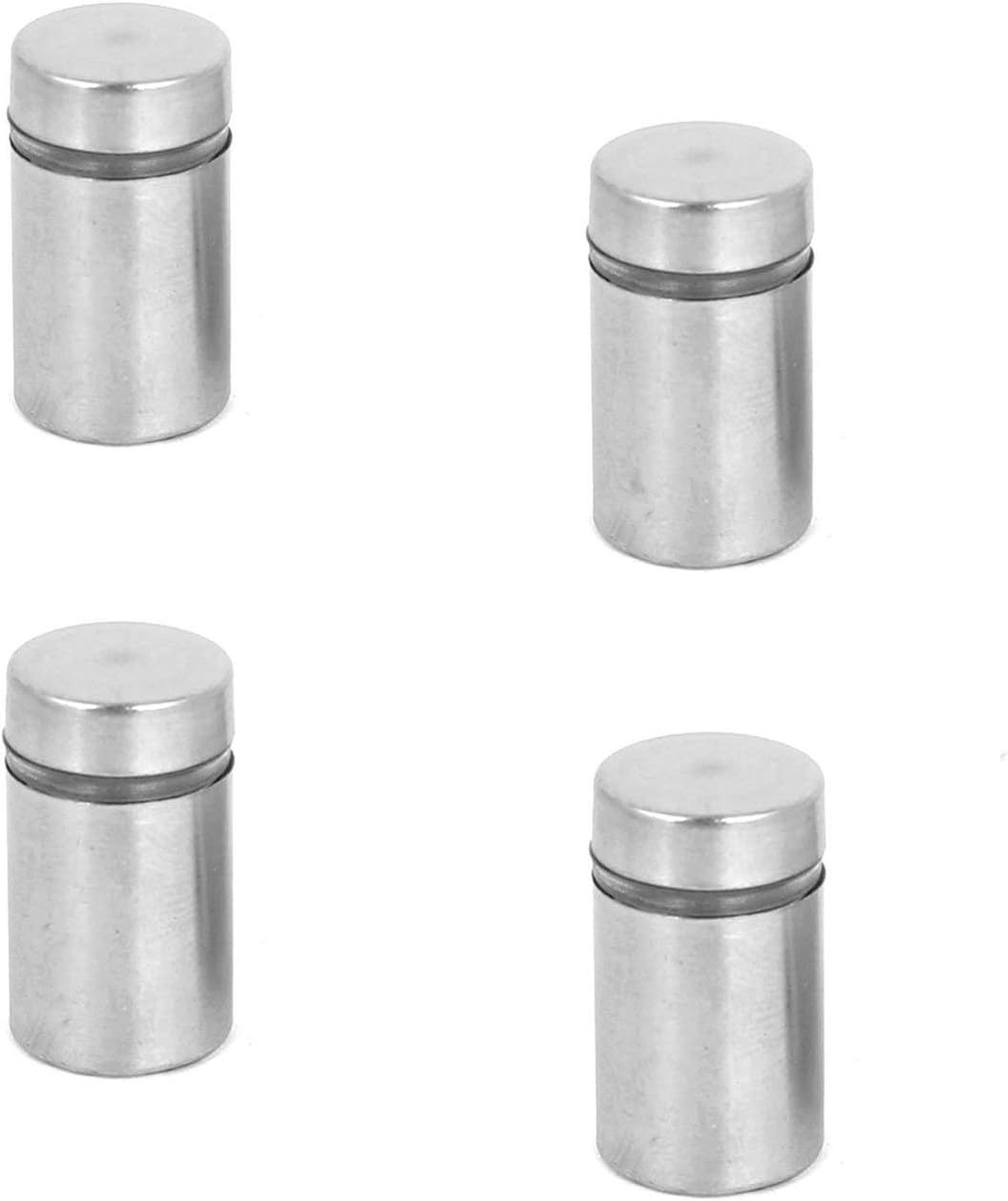 FixtureDisplays Glass Standoff Stainless Steel Standoffs Mirror Screw Standoff Framing Mount 16797-0.787"-4PK-FBA