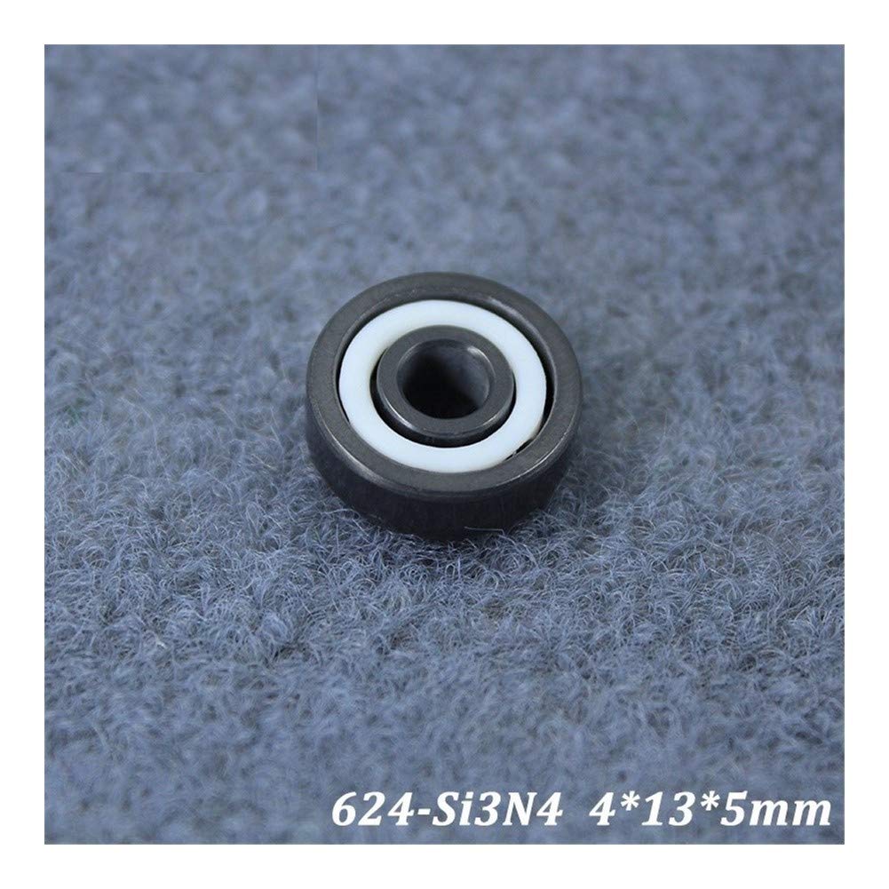 Práctico 624CE 624 de cojinete de cerámica Completo (1 PC) 4 * 13 * 5 mm Si3N4 Todo el Material de nitruro de silicio rodamientos de Bolas de cerámica