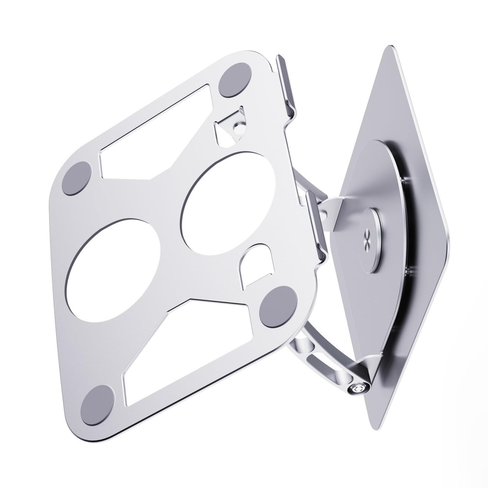Elevadores de soporte para laptop con diseño de huecos compatibles con dispositivos de hasta 15.9 pulgadas de refrigeración de montaje de metal