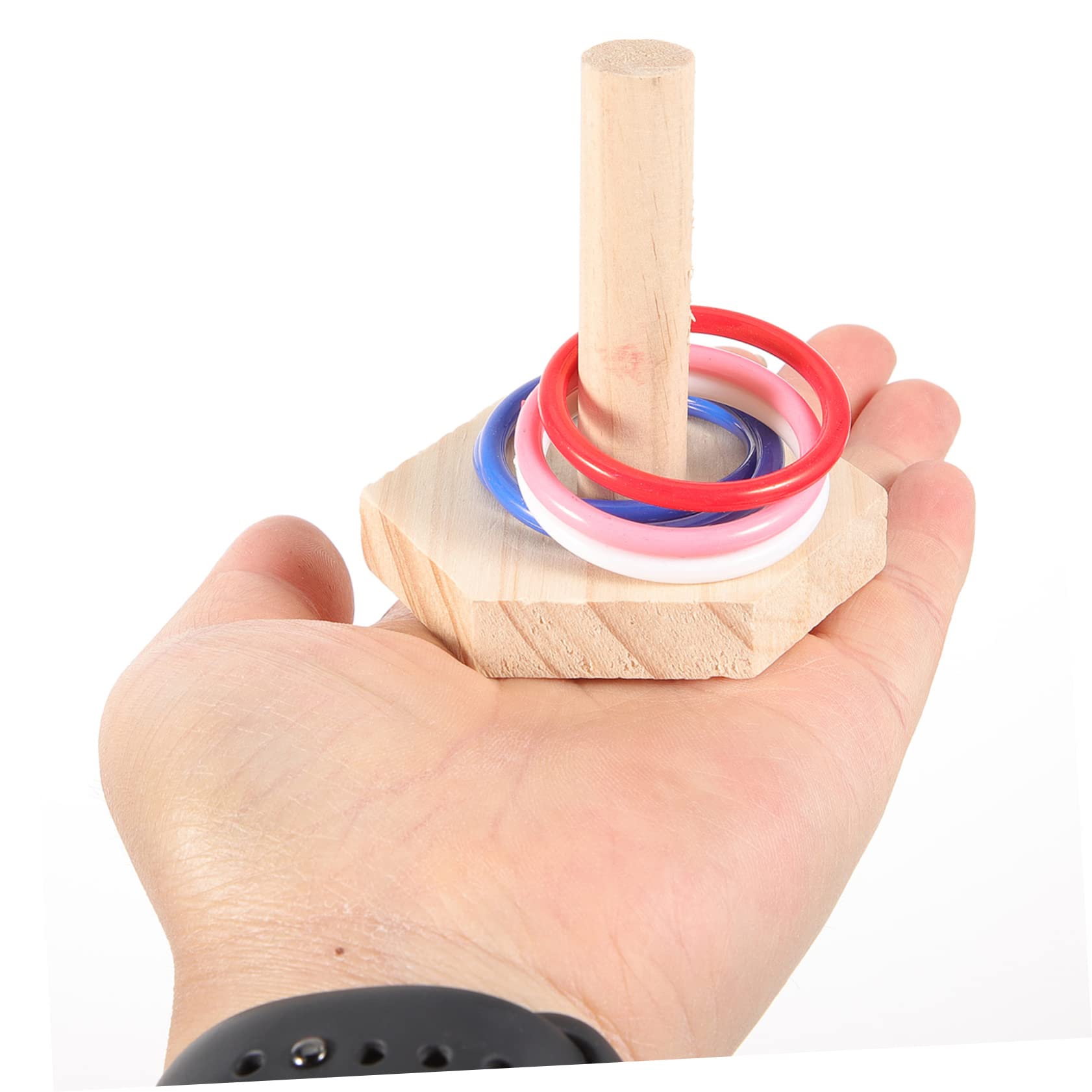 Happyyami 8sätze Parrot Training Toy Teiliges Intelligenzspielzeug Für Vögel Bestehend Aus Holzringen Für Papageien Und Wellensittiche Fördert Spiel Und Gesundheit