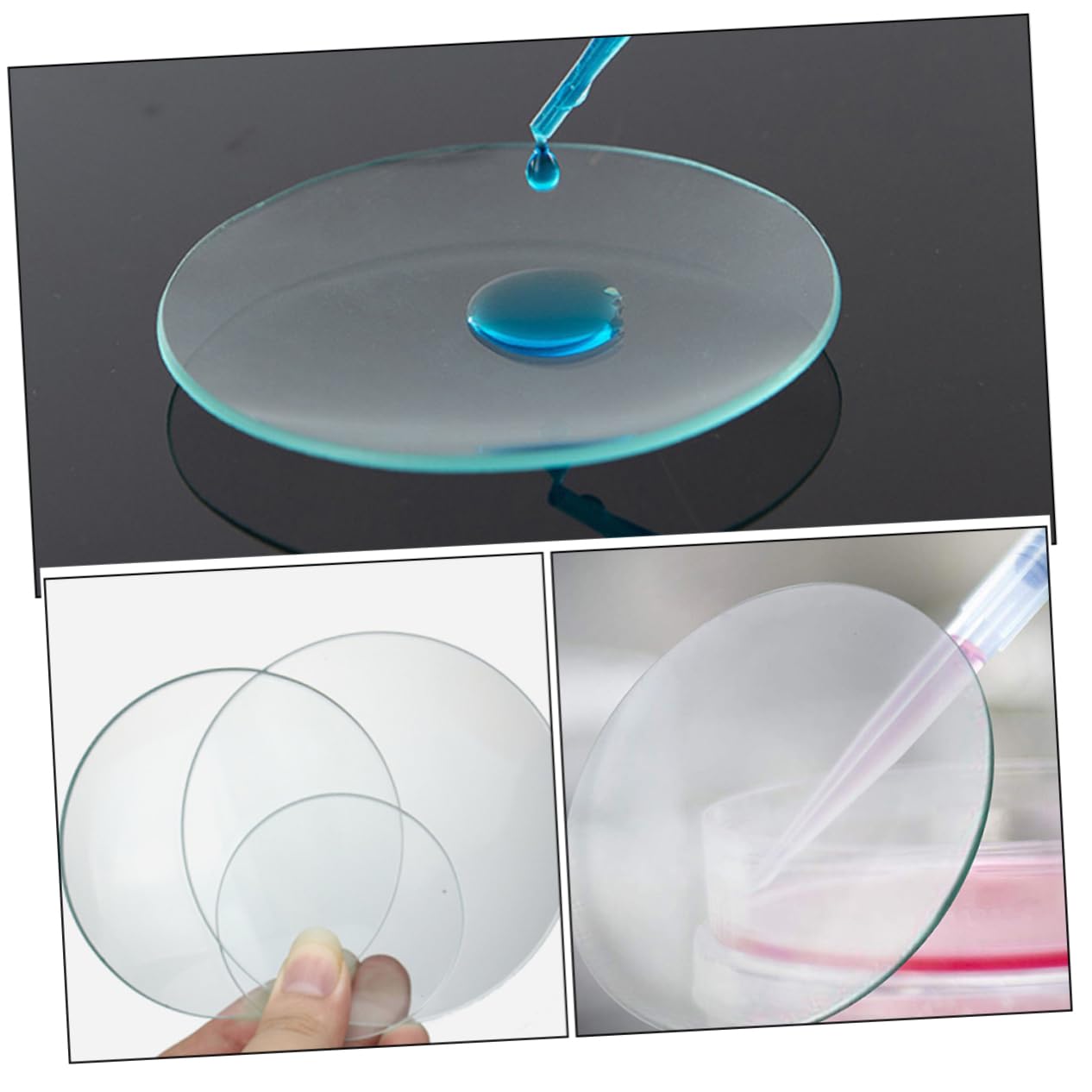 10pezzi Vetri Trasparenti Per Orologi in Vetro Coperchi Per Becher Da Laboratorio Accessori Per Esperimenti Chimici Design Preciso Per Misurazioni Resistente Alle Alte Temperature