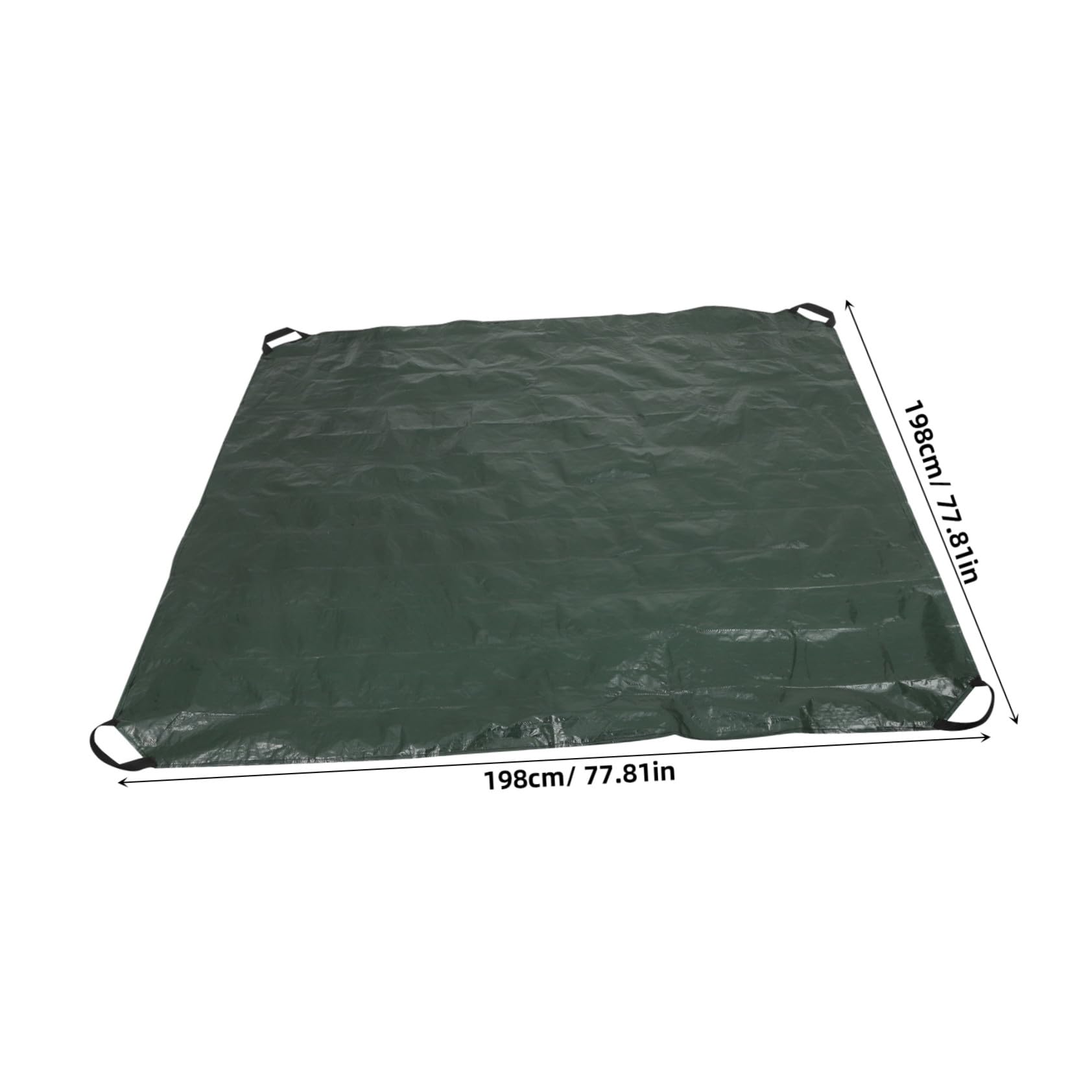 Levemolo Bâche Paysagère Pliable avec Poignées pour Jardin et Collecte des Feuilles Mortes, Grosse Taille 1,98x1,98 M, Pe Solide Résistant aux Intempéries, Paquet de Ramassage Réutilisable