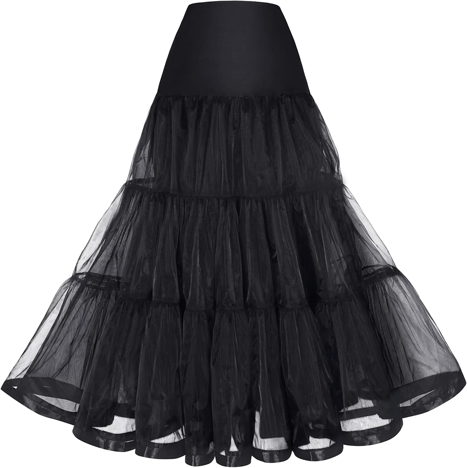Pinup FashionWomen's Petticoats Crinoline Tutu Skirt 50s Vintage Rockabilly Puffy Underskirt