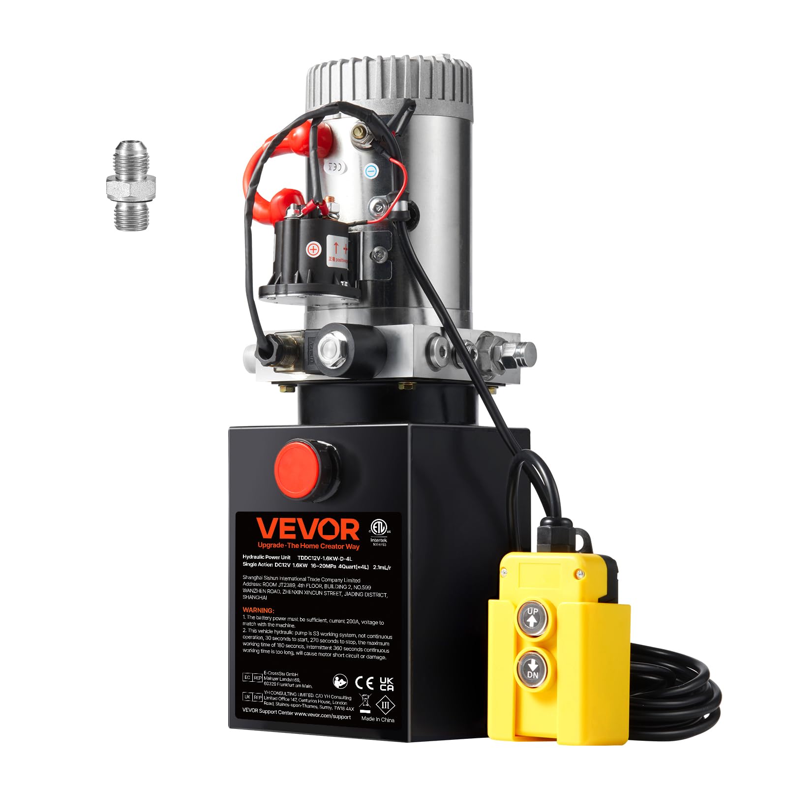 VEVOR 4 Quart Hydraulic Pump