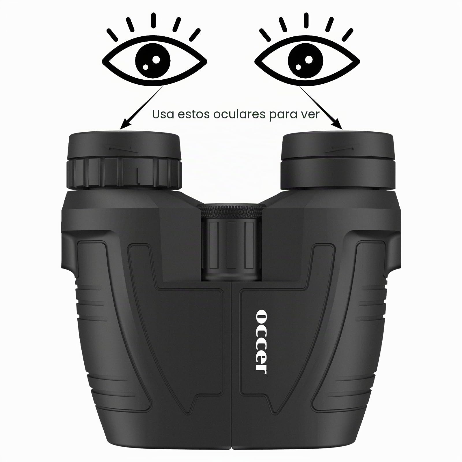 Prismáticos compactos de 12 x 25 Pulgadas con visión Nocturna con Poca luz, Gran Ocular Impermeable para Adultos y niños, prismáticos de Alta Potencia de fácil Enfoque para observación de Aves, Caza | Alta potencia, fácil enfoque, ocular grande para obser