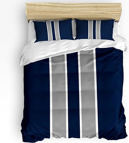 Juego de funda de edredón de 3 piezas fundas de edredón súper suaves ligera funda de edredón refrescante juego de ropa de cama de microfibra con