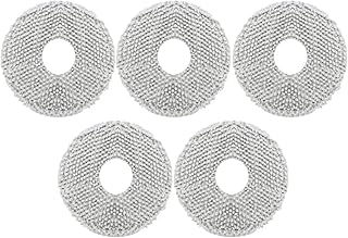 Mop Cloth Parts Rags. Compatible for XiaoMi Mijia Omni All-in-One Robot Vacuum Cleaner B101CN, Compatible for Dreame S10 / S10 Pro Mop Rag Accessories Robotic Vacuum Mop Cloth (Color : 5 Rags)