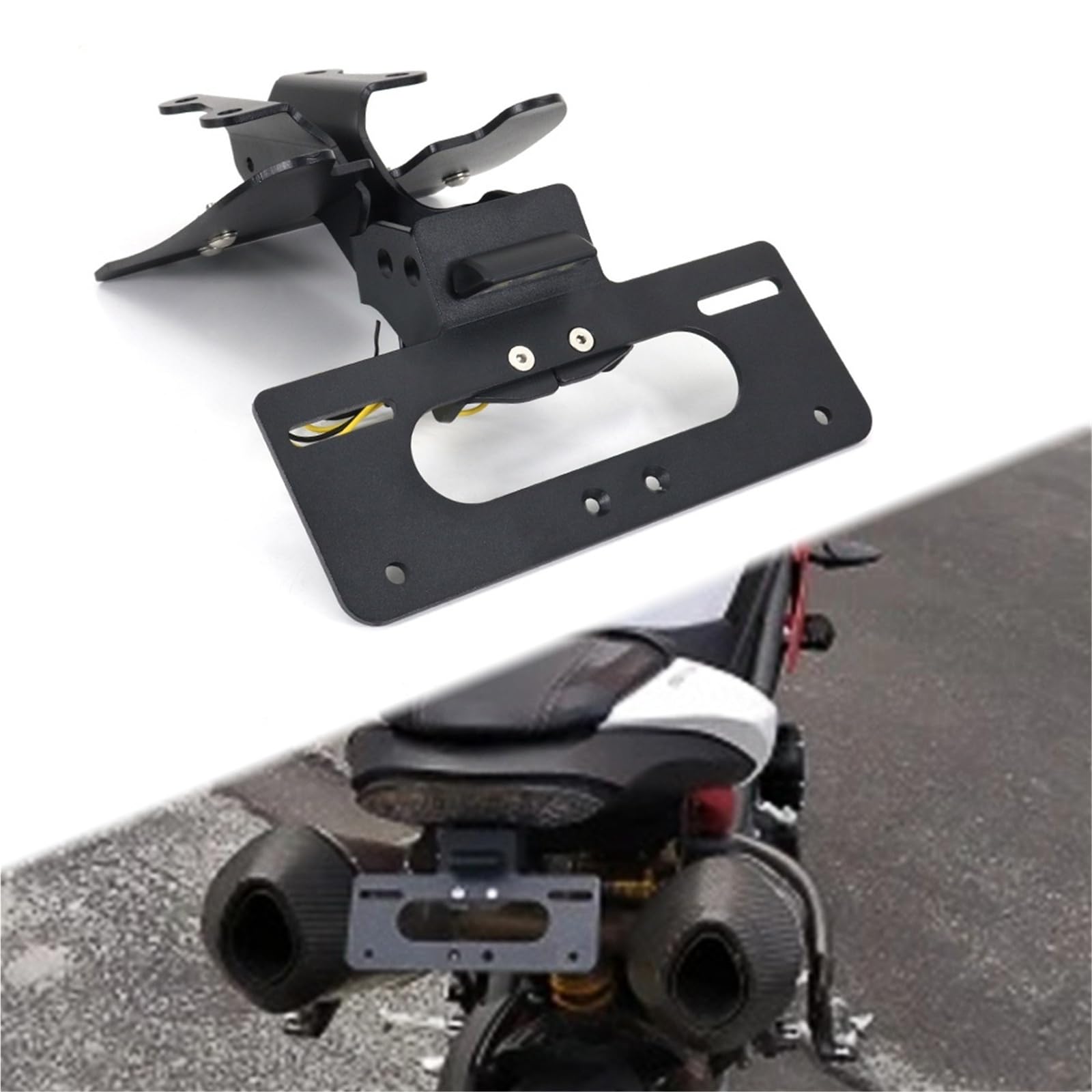 Ramki do tablic rejestracyjnych Pasuje do Triumph Speed ​​TripleR 2016-2018 RS/S uchwyt na tablicę rejestracyjną motocykla tylny ogon Tidy Eliminator