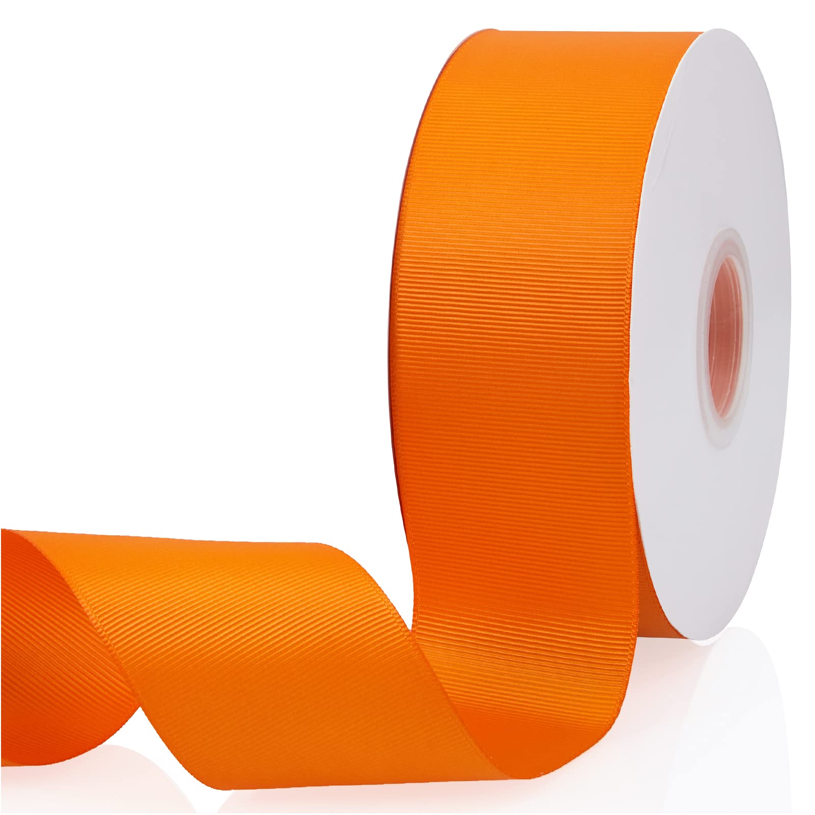 Photo 1 of AONLSKH Orange Double Faced Grosgrain Ribbon - 2" x 50 Yards