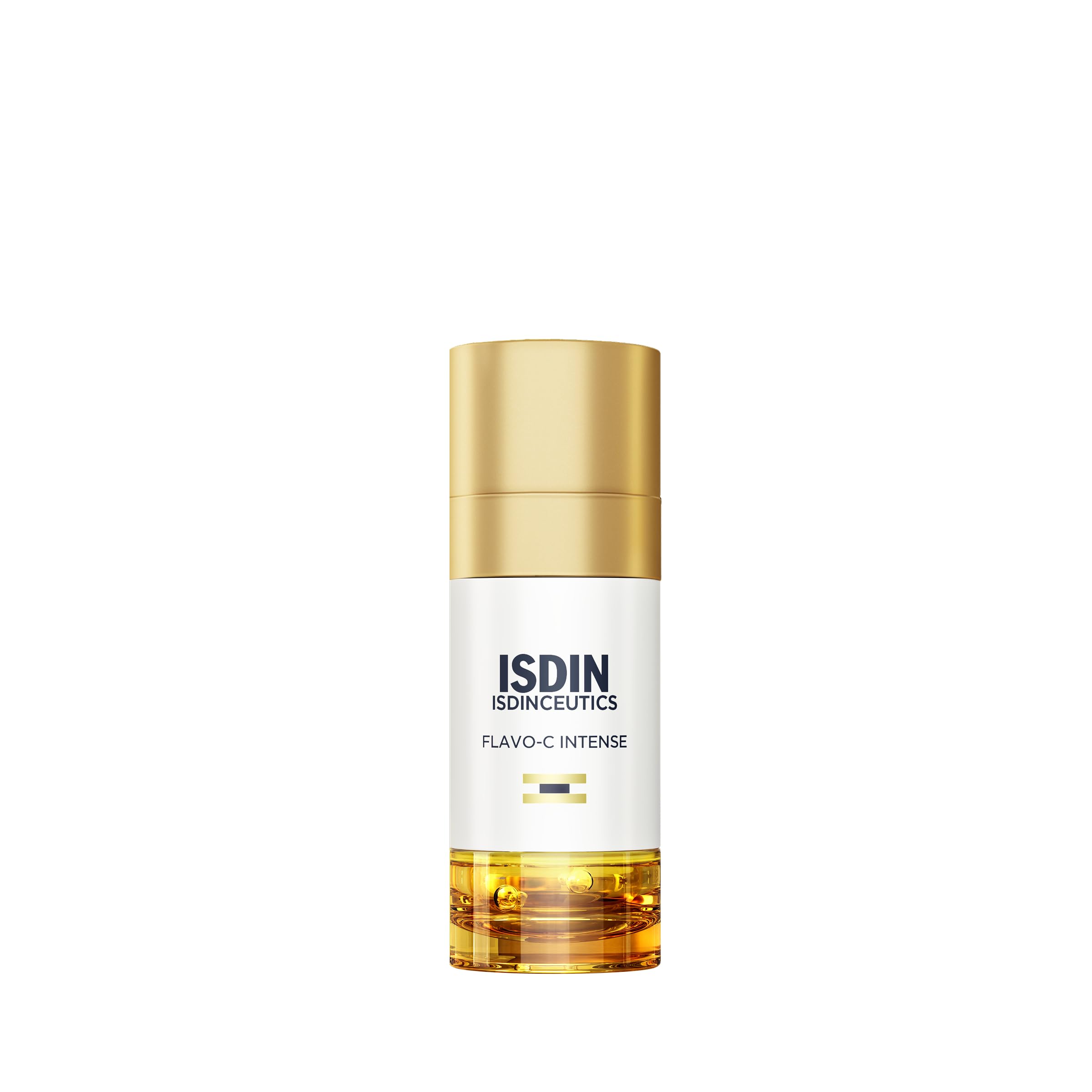 ISDIN Isdinceutics Flavo-C Intense, Siero Antietà Bifasico con il 15% di Vitamina C, Aiuta a Correggere i 9 Segni dell'Invecchiamento, 50 ml