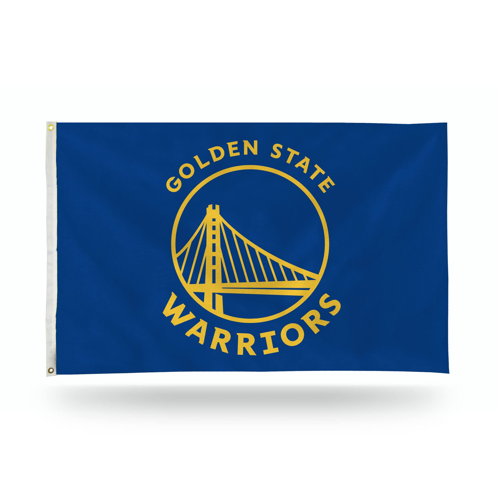 Rico Industries NBA Flagge, einseitig, mit Ösen, 90 x 150 cm, Golden State Warriors, Blau
