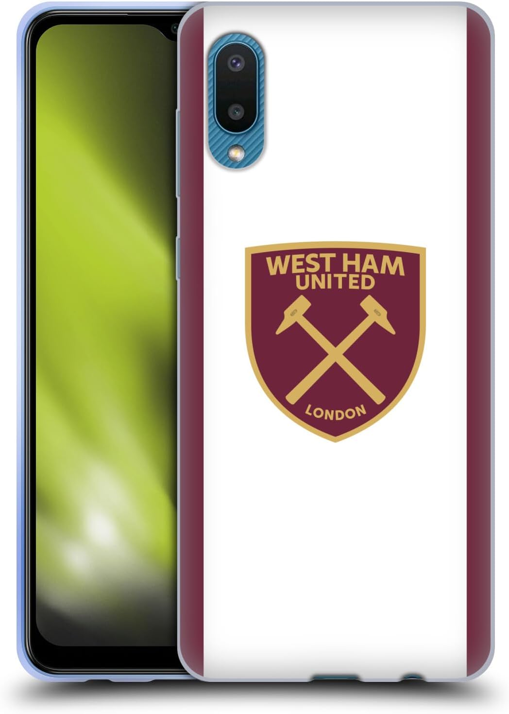 Head Case Designs Officially Licensed West Ham United FC Third 2024/25 Crest Kit Gel Case [Military Grade Protection] Compatible With Samsung Galaxy A02/M02 (2021)