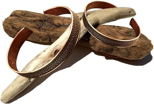 Miniatura 3 de HHH - Pulsera de cobre para hombres y mujeres, ajustable, duradera, cobre puro, ligera, 100%, Cobre
