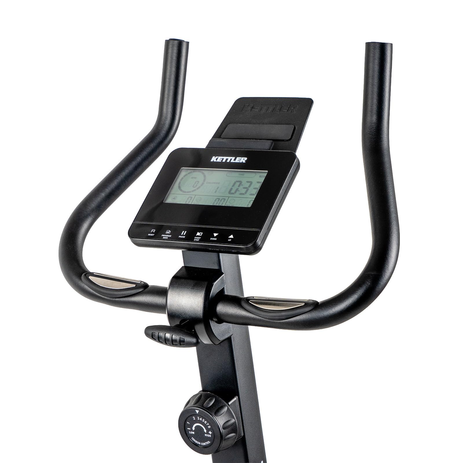 KETTLER Heimtrainer Tour 100 mit manuell verstellbarer Magnetbremse, LCD-Trainingscomputer, 8 Widerstandsstufen, batteriebetrieben, für Ausdauertraining, max. 130 kg Benutzergewicht
