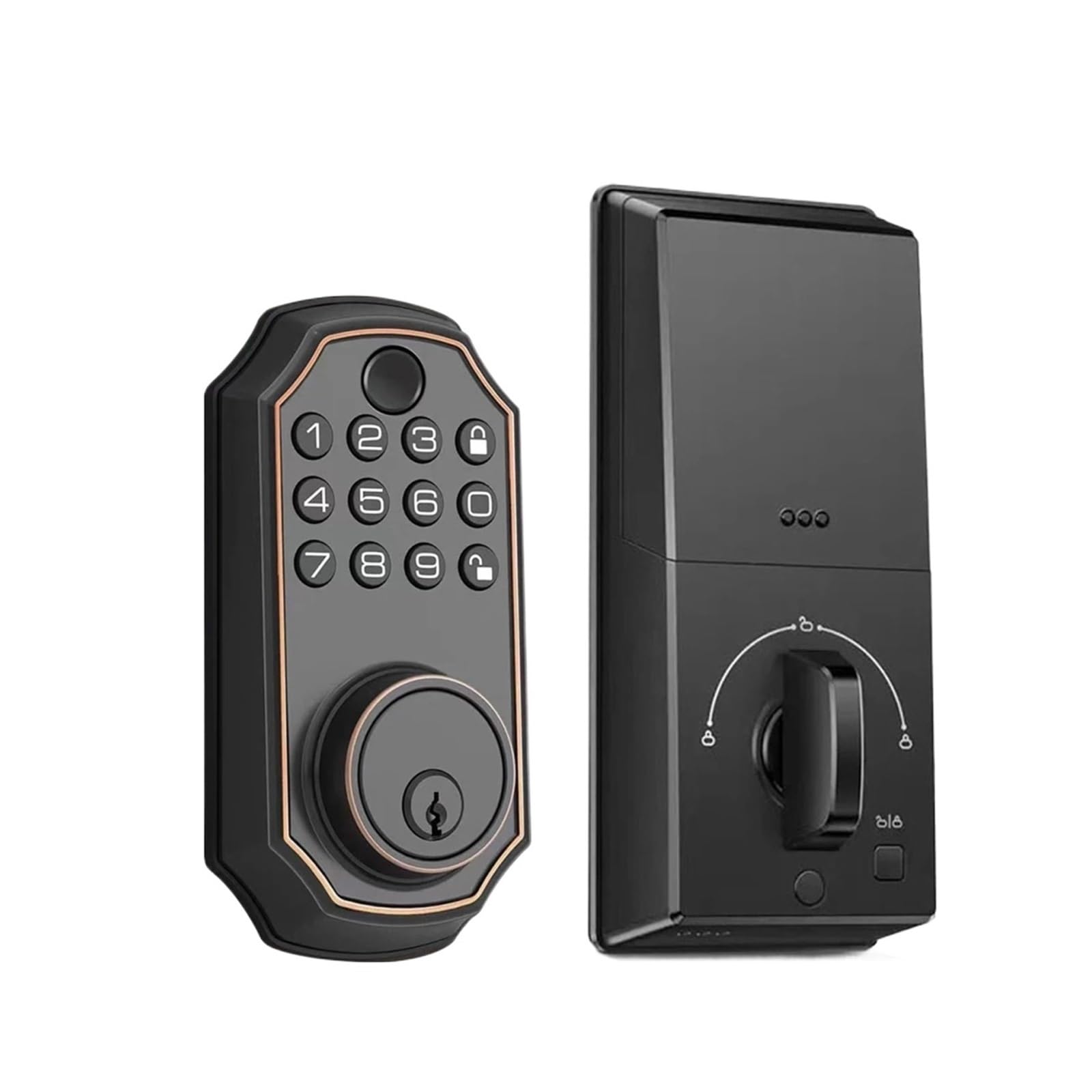 DIGNIFE Smart Door Lock, LD03 Smart Deadbolt Lock with Latch Touch Keypad Password Keyless Entry Door Lock