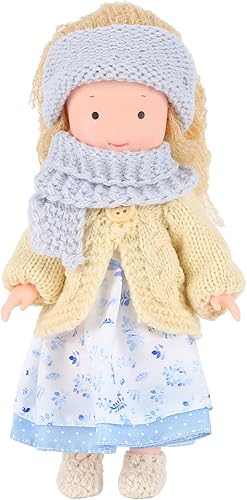 Waldorf Dolls - Muñeca de felpa hecha a mano, juguetes para niños, ligera y suave, bonita muñeca de tela bellamente diseñada, muñeca de bebé