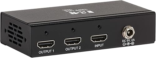 Miniatura 5 de Tripp Lite Divisor HDMI, 2 pantallas 1 en 2 salidas HDMI Splitter, 4K @ 60 Hz, 4:4:4, soporte de resolución múltiple, HDR, HDCP 2.2, TAA