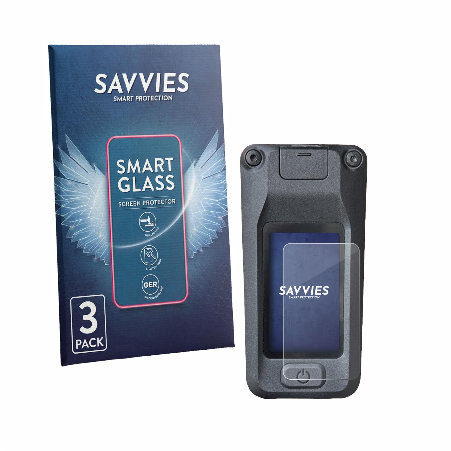 savvies 3 Pezzi Pellicola Protettiva Vetro per Amflow DJI Avinox Protezione Schermo, Lamina di Vetro, senza Bolle, Anti-Impronta, Anti Graffio