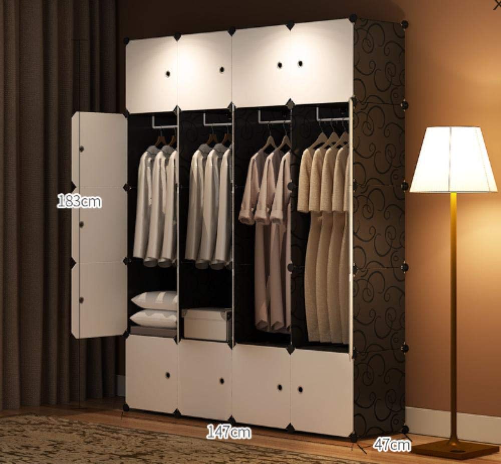 Armario modular de plástico para solucionar la falta de espacio organizador 20 cubos