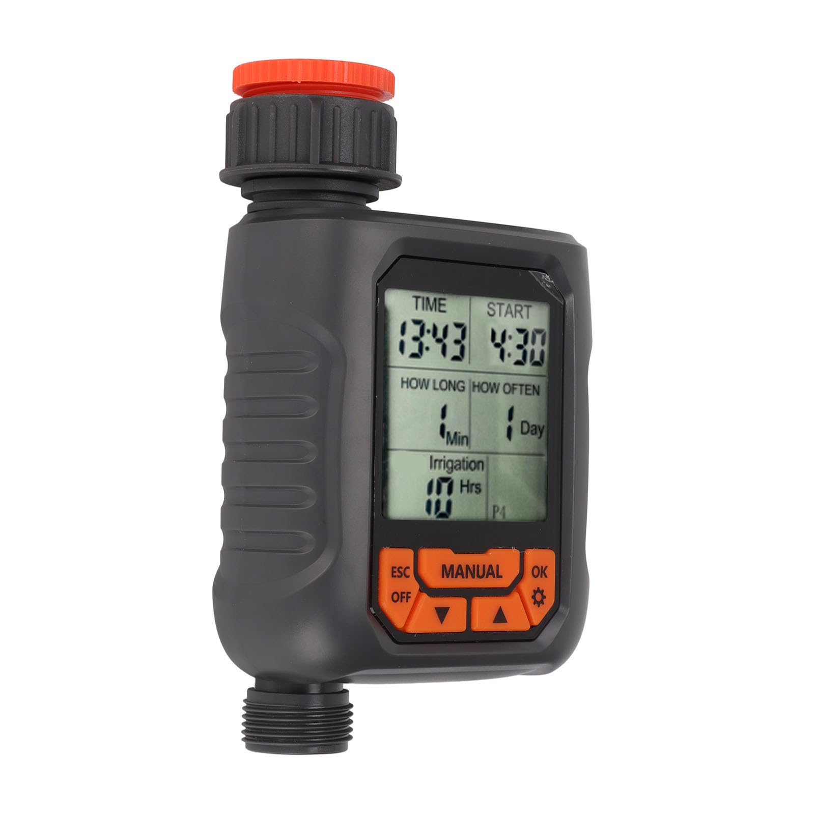 Timer per irrigazione timer irrigatore G3/4 IP65 impermeabile grande schermo LCD controllo digitale dell'irrigazione con adattatore in rame