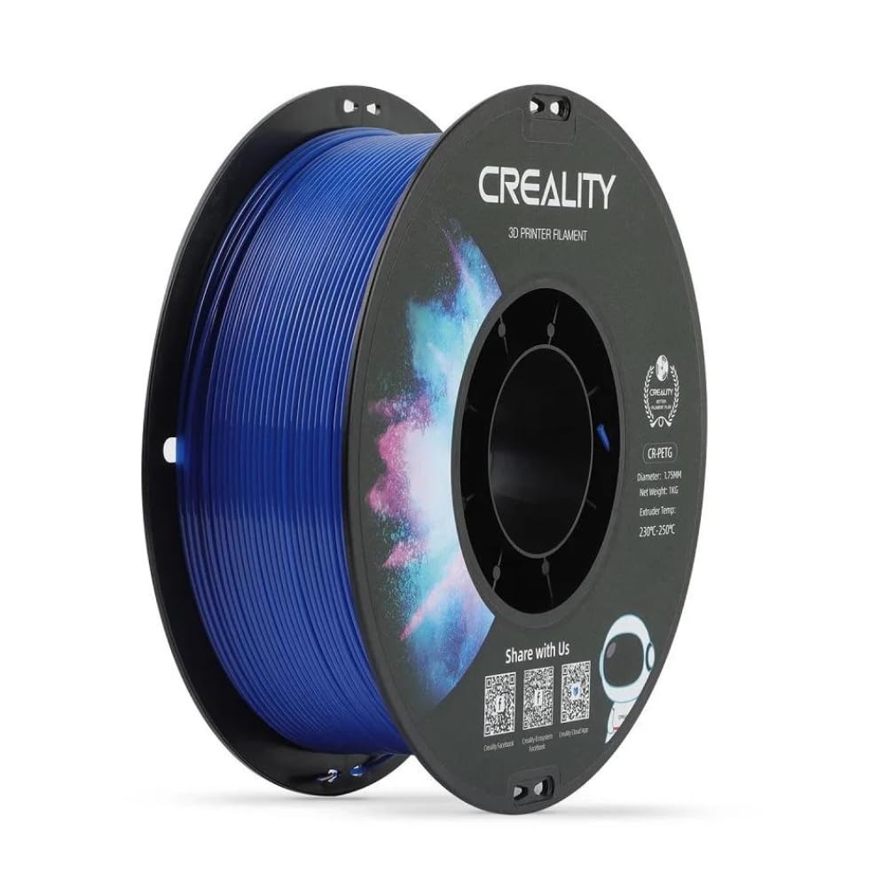 CREALITY 3D Transparent Blue Upgraded PETG Filament1.75mm 1kg for 3D Printer