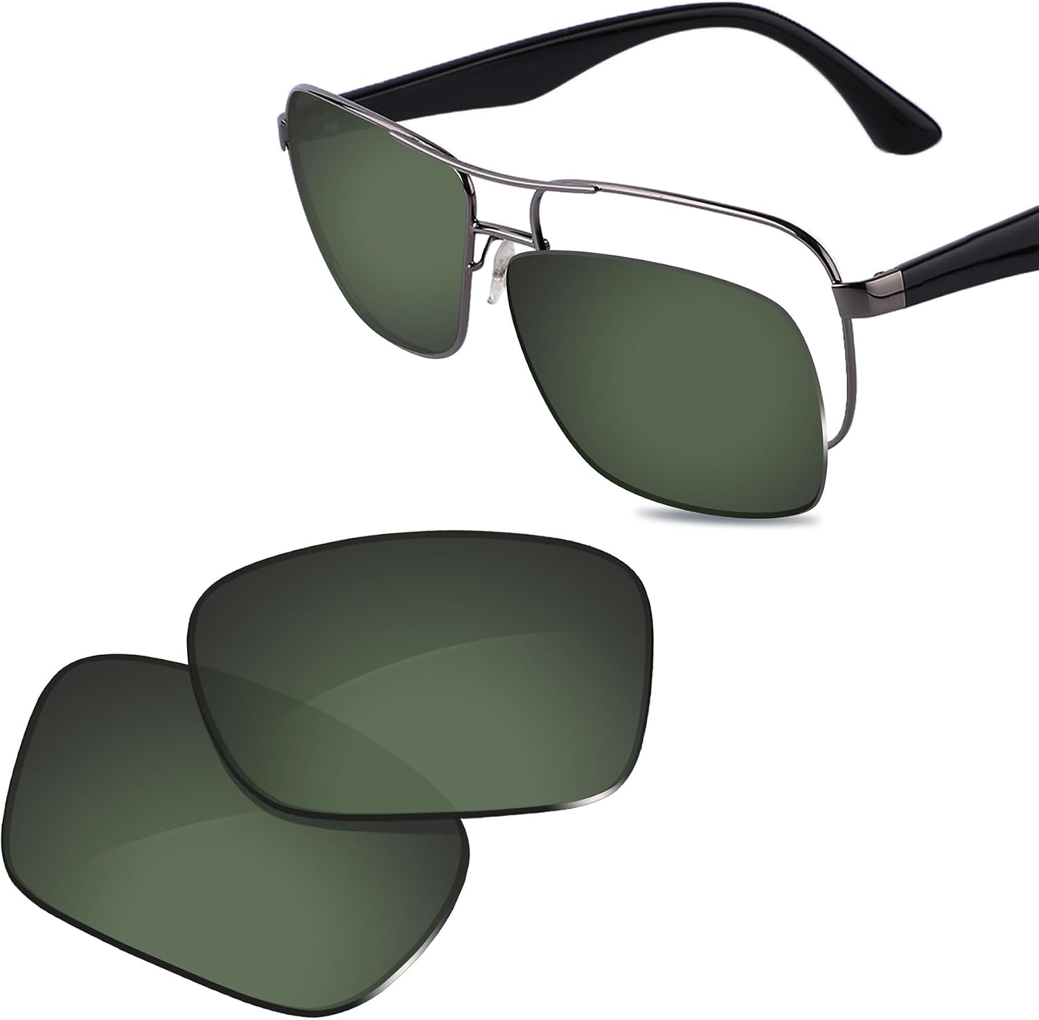 100% Precise-Fit Replacement Sunglass Lenses for Ray-Ban RB3516 59mm